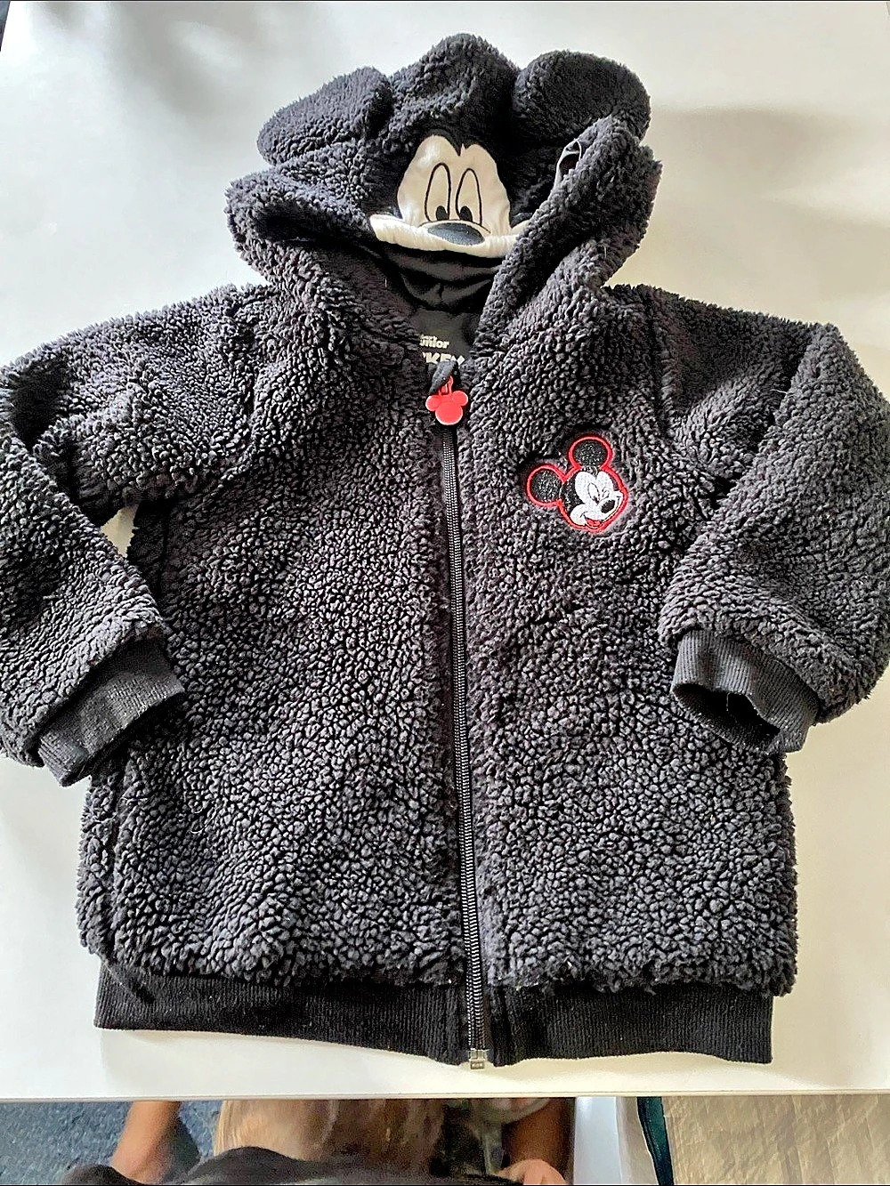 Disney Mickey Fleece Jacket Black & Red Boys 4T